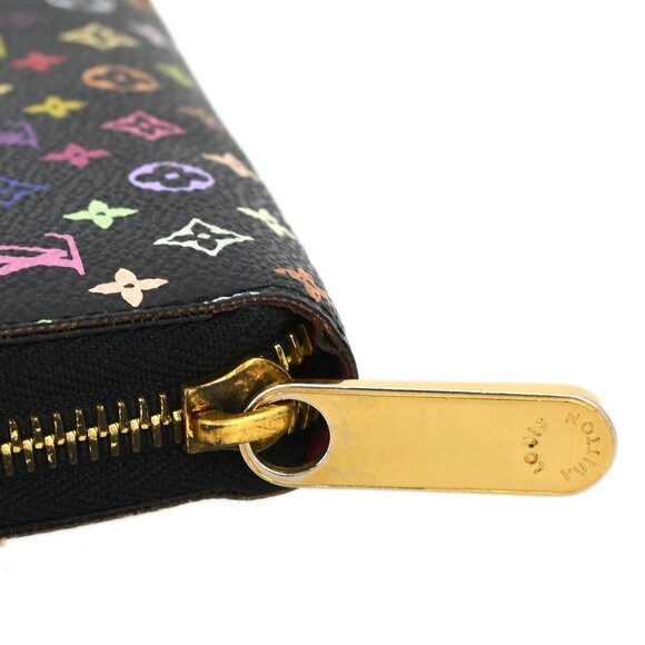 Louis Vuitton Black Multicolor Zippy Wallet M60243 CA1140 XX31636 - Picture 3 of 8